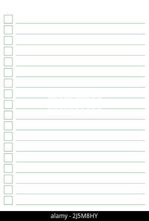 Graph paper. Printable To do list with check boxes, checklist, grid ...