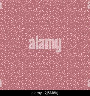 Cute polka dots seamless vector pattern background. Random painted pink, gold, yellow dot shapes backdrop. Dense circle confetti texture. Graphic Stock Vector