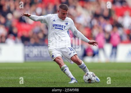 Copenhagen, Denmark. 24th Apr, 2022. Pep Biel (16) of FC Copenhagen seen during the 3F Superliga match between FC Copenhagen and Randers FC at Parken in Copenhagen. (Photo Credit: Gonzales Photo/Alamy Live News Stock Photo