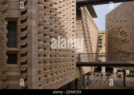 View of the exteriors of the new Parliament building in la Valletta in Malta Stock Photo