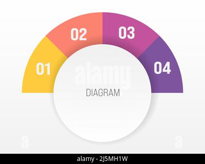 Vector process progress template diagram schema with five diagonal ...