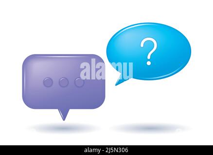 Speech bubbles set Stock Vector