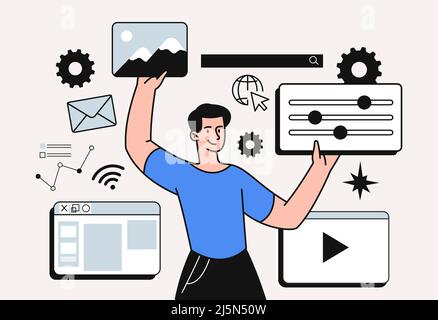 Concept of development Stock Vector