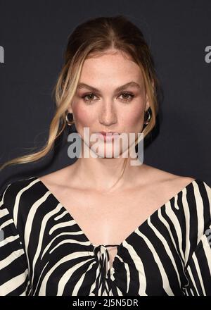 Los Angeles, USA. 24th Apr, 2022. Madison Lintz walking on the red carpet at the Los Angeles premiere of 'Bosch: Legacy' at The London West Hollywood in Los Angeles, CA on April 24, 2022. (Photo By Scott Kirkland/Sipa USA) Credit: Sipa USA/Alamy Live News Stock Photo