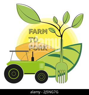 Vegan Food Vector Illustration - Plant based lifestyle Stock Vector