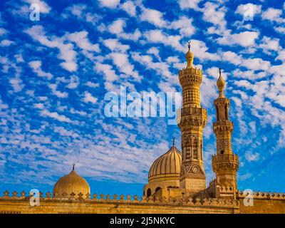 View at Al-Azhar Mosque in Cairo, Egypt Stock Photo