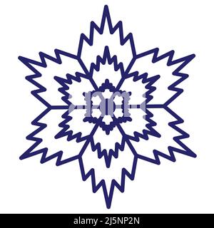 Flower mandala for design, geometry symmetry icon. Isolated symbol emblem stamp. EPS10 vector illustration easy to recolor Stock Vector