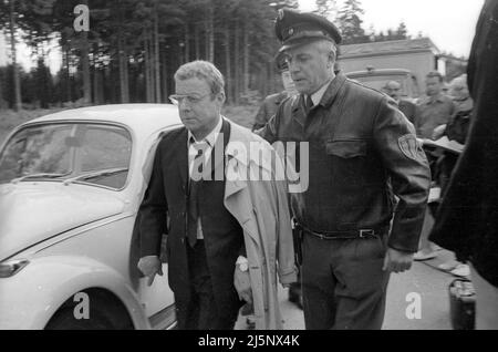 Heinz Rühmann during the shooting of the film 'Die Ente klingelt um halb acht', Constantin Film 1968. [automated translation] Stock Photo