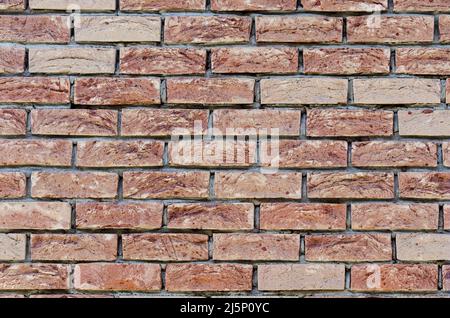 Brick wall red bricks with gaps between for architectural background or to  place sign on Stock Photo - Alamy