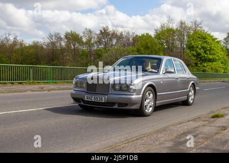 2000 Bentley Arnage Red Label 6750cc,  6.75 litre Rolls-Royce engine 4 speed automatic luxury saloon, Stock Photo