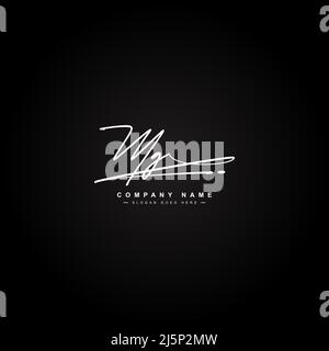 MG Letter Signature Logo Template elegant design logo. Hand drawn ...