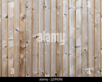 Vertical close boarding wooden timber planks background Stock Photo