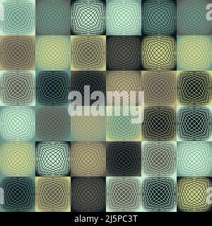 Seamless abstract vector pattern artwork made with repetitive geometry shapes and elements. Geometric design graphics for poster, cover, art, presenta Stock Vector