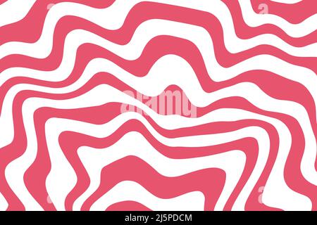 Swirl hypnotic red and white spiral. Monochrome abstract background. Vector flat geometric illustration.Template design for banner, website, template Stock Vector