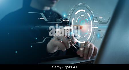 Fingerprint scan for secure access to protected data network with ...