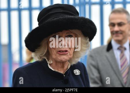 Camilla, Duchess of Cornwall visits Southend on Sea Stock Photo