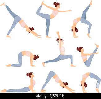 Woman workout fitness, aerobic and exercises. Vector Illustration Stock  Vector Image & Art - Alamy