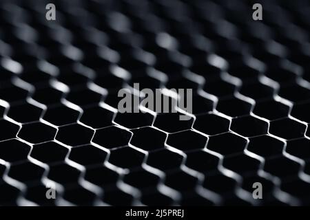 Abstract hi-tech surface with a honeycomb cells Stock Photo