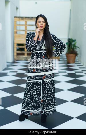 Colombian actress Camila Rojas poses during a portrait session at the ...