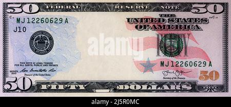 blank 50 dollar bill
