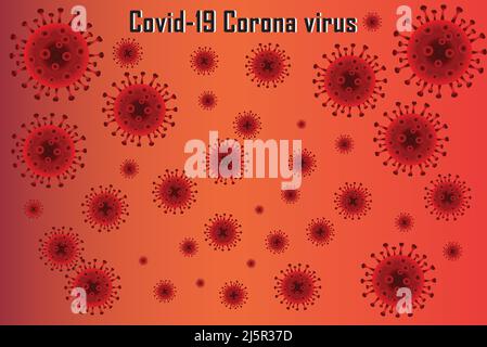 Covid-19 Coronavirus. Virus transmission status Stock Vector