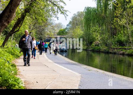 London Camden and the Regent's Canal Stock Photo