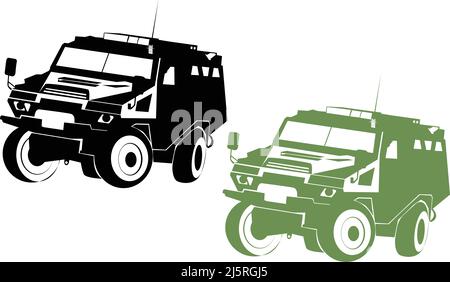 Military vehicles, Armored Personnel Carriers, army cars/trucks, Armored Vehicle, Armored Troops Carrier Stock Vector