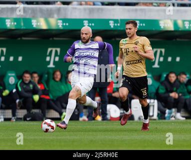 BUDAPEST, HUNGARY - APRIL 2: Balint Vecsei of Ferencvarosi TC