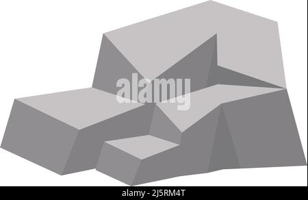 stone low poly Stock Vector