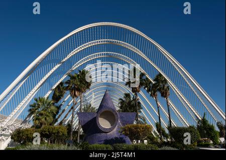 The Umbracle at the City of Arts and Sciences in Valencia, Spain. Stock Photo