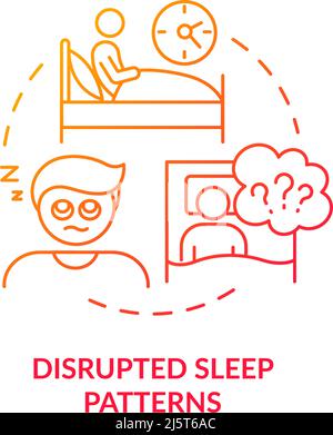 Disrupted sleep patterns concept icon Stock Vector Image & Art - Alamy