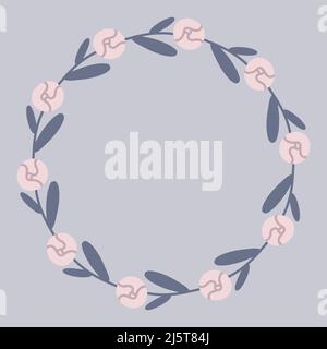 Pions flower frame Stock Vector
