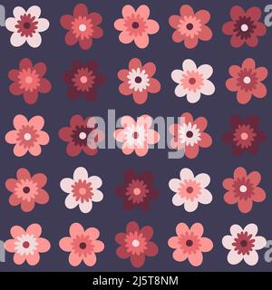 Flower bright pattern Stock Vector