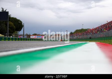 Imola, Italy. 24th Apr, 2022. Track Atmosphere during Formula 1 Rolex Emilia Romagna Grand Prix 2022, 4rd round of the 2022 FIA Formula One World Championship Race, Formula 1 Championship in Imola, Italy, April 24 2022 Credit: Independent Photo Agency/Alamy Live News Stock Photo