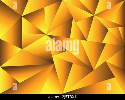 Vector graphics showing the texture resulting from the arrangement and transformation of triangles. A gradient was applied to obtain a 3D effect. Stock Vector