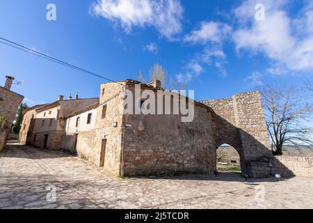 Medieval streets of Medinaceli in Soria province, Spain Stock Photo