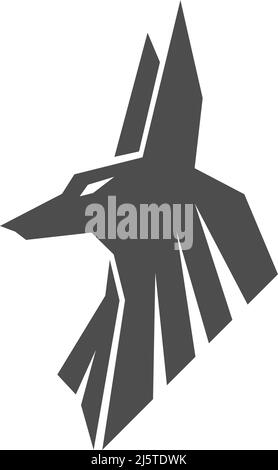 Anubis icon logo design illustration template vector Stock Vector