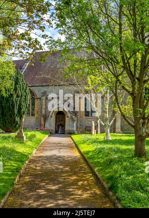 St. James the Great church in Harvington, Evesham, Worcestershire. Stock Photo