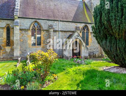 St. James the Great church in Harvington, Evesham, Worcestershire. Stock Photo