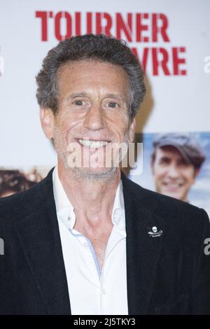 Paris, France, April 25, 2022, Philippe Azoulay attending the Tourner Pour Vivre Screening at the Cinema Des Cineastes in Paris, France on April 25, 2022. Photo by Aurore Marechal/ABACAPRESS.COM Stock Photo