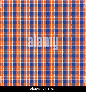 Plaid checkered fabric pattern. Modern plaid design for shirts, skirts, tablecloths, flannel, and blanket. Vector illustration. eps 10 Stock Vector