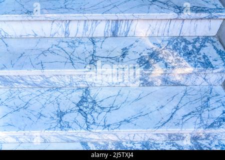 Close-up of a stairs with marble steps in San Francisco, California Stock Photo