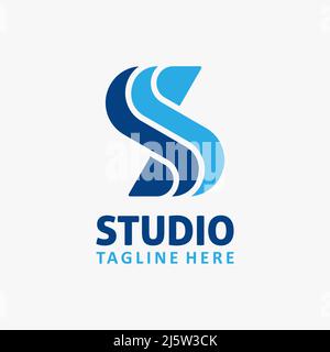 Letter SS logo design Stock Vector