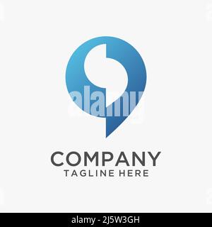 Letter S chat logo design Stock Vector