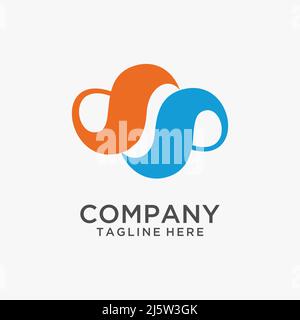 Abstract cloud logo design Stock Vector