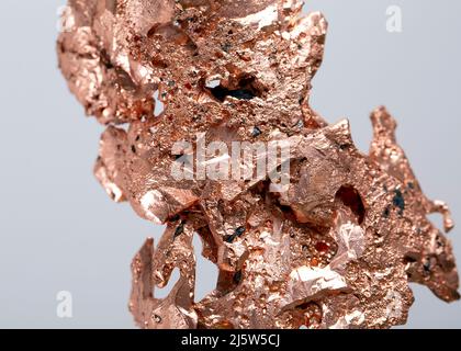 copper mineral specimen stone rock geology gem crystal Stock Photo