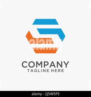 Letter S hexagonal logo design Stock Vector Image & Art - Alamy