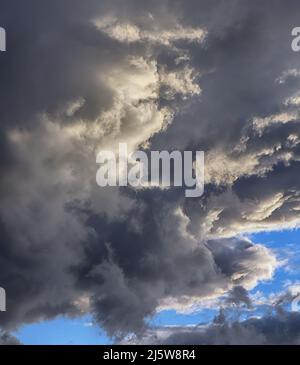 Dramatic cloudscape area background. Fair storm clouds Stock Photo