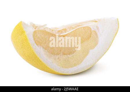 Sweet pomelo isolated on white background. Clipping path Stock Photo