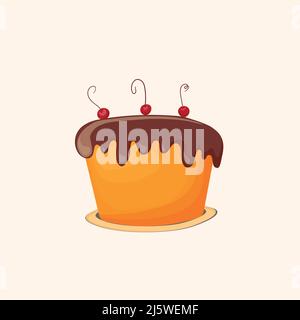 Cupcake, cake, sweet pastry, cupcake with colored icing and colorful details. 3d realistic food icon. Realistic vector illustration. Holiday cooking Stock Vector